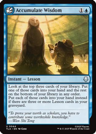 Accumulate Wisdom (044) Foil - Avatar: The Last Airbender