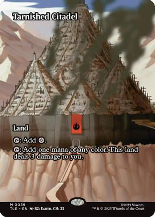 Tarnished Citadel (Borderless) (059) Foil - Avatar: The Last Airbender: Eternal-Legal