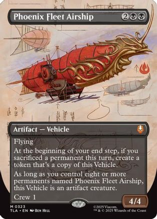 Phoenix Fleet Airship (Borderless) (323) - Avatar: The Last Airbender