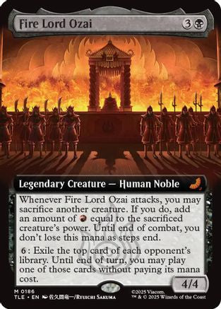 Fire Lord Ozai (Extended Art) (186) Foil - Avatar: The Last Airbender: Eternal-Legal
