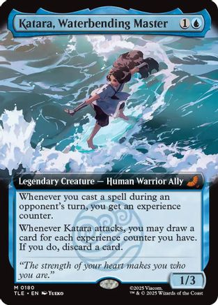 Katara, Waterbending Master (Extended Art) (180) Foil - Avatar: The Last Airbender: Eternal-Legal