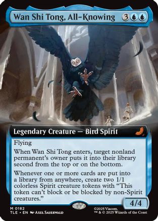 Wan Shi Tong, All-Knowing (Extended Art) (182) Foil - Avatar: The Last Airbender: Eternal-Legal