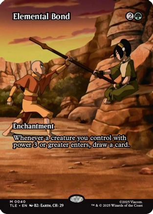 Elemental Bond (Borderless) (040) Foil - Avatar: The Last Airbender: Eternal-Legal