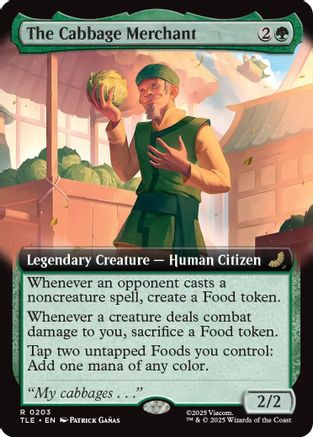 The Cabbage Merchant (Extended Art) (203) Foil - Avatar: The Last Airbender: Eternal-Legal