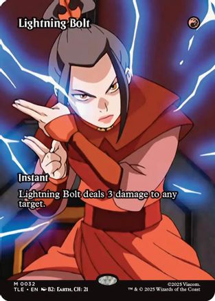Lightning Bolt (Borderless) (032) Foil - Avatar: The Last Airbender: Eternal-Legal