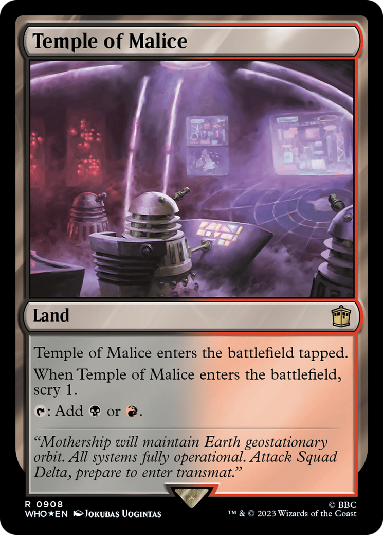 Temple of Malice (Surge Foil) [Doctor Who] | Silver Goblin