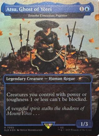 Atsu, Ghost of Yotei – Tetsuko Umezawa, Fugitive (7055) Foil - Secret Lair Drop Series