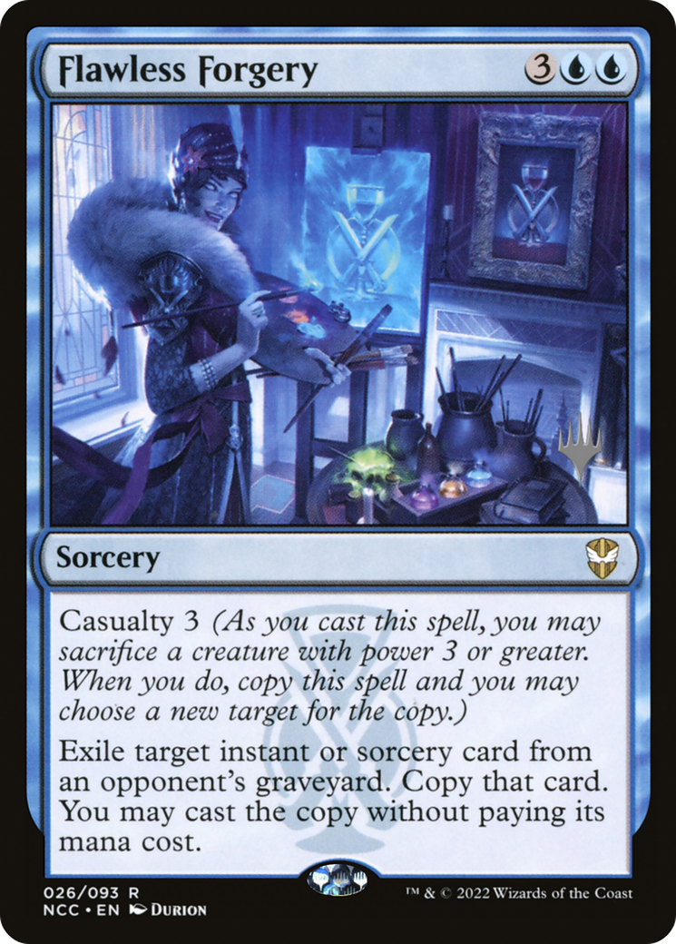 Flawless Forgery (26p) Foil - New Capenna Commander Promos