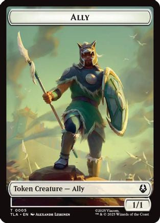Ally (0005) // Clue (0014) Double-Sided Token (5 // 14) - Avatar: The Last Airbender