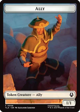 Ally (0006) // Clue (0017) Double-Sided Token (6 // 17) Foil - Avatar: The Last Airbender