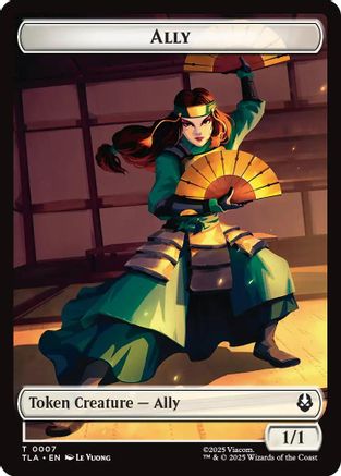 Ally (0007) // Clue (0018) Double-Sided Token (7 // 18) Foil - Avatar: The Last Airbender