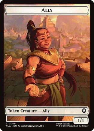 Ally (0008) // Clue (0016) Double-Sided Token (8 // 16) Foil - Avatar: The Last Airbender