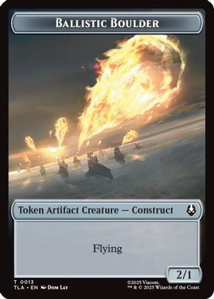 Ballistic Boulder // Soldier (0011) Double-Sided Token (13 // 11) Foil - Avatar: The Last Airbender