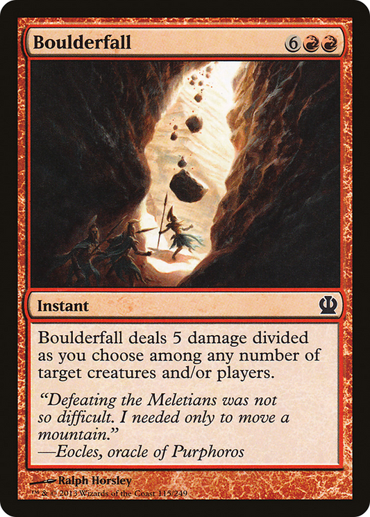 Boulderfall (115) Foil - Theros