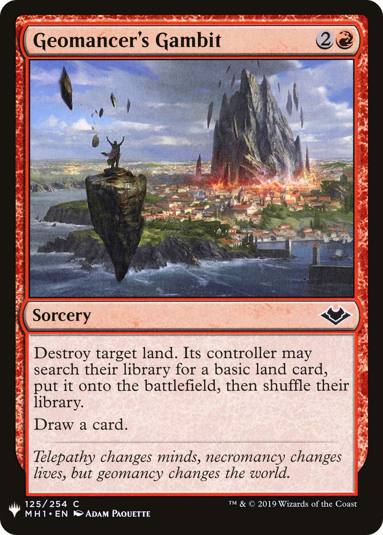 Geomancer's Gambit (MH1-125) - The List