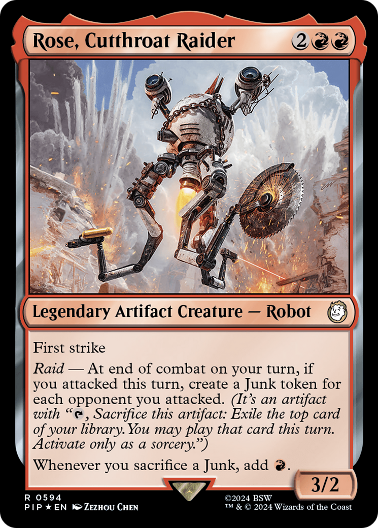 Rose, Cutthroat Raider (Surge Foil) [Fallout] | Silver Goblin