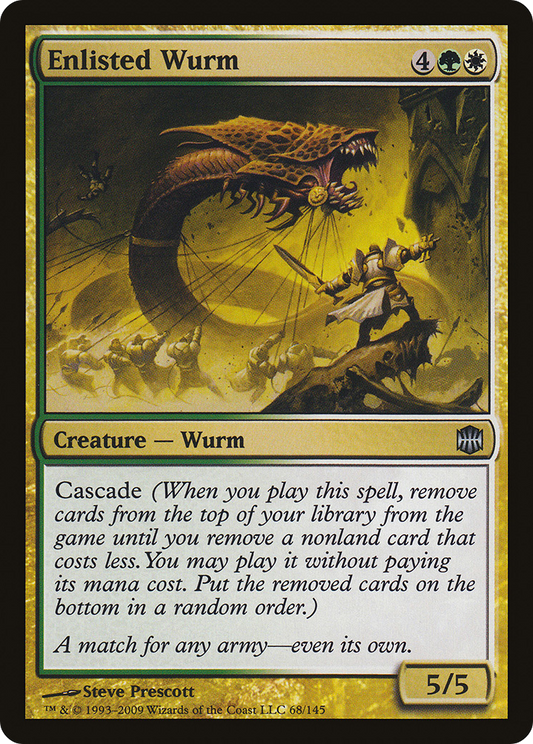 Enlisted Wurm [Alara Reborn] Foil