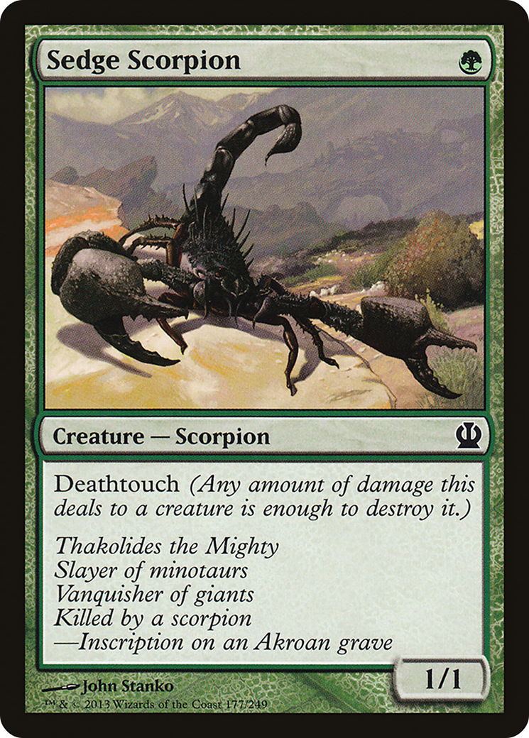 Sedge Scorpion (177) Foil - Theros
