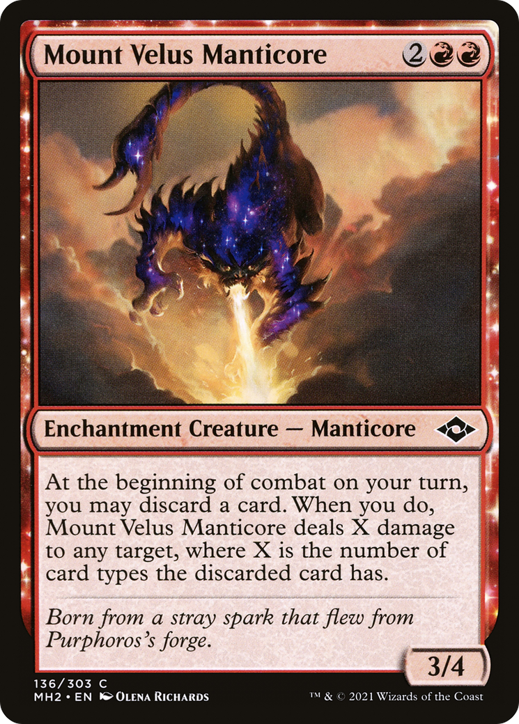 Mount Velus Manticore (136) - Modern Horizons 2