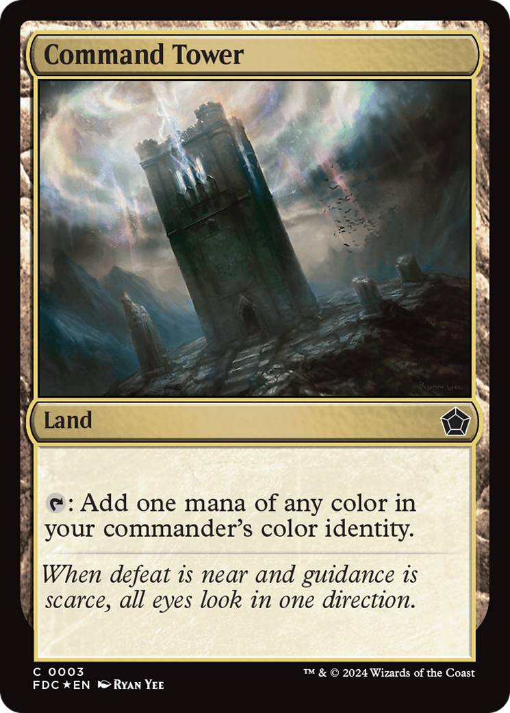 Command Tower (003) Foil - Foundations Commander