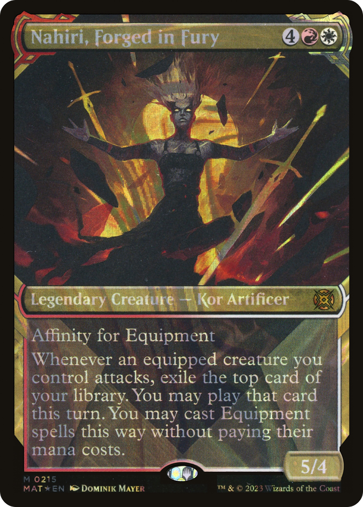 Nahiri, Forged in Fury (Showcase) (215) Foil - March of the Machine: The Aftermath