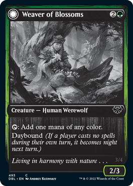 Weaver of Blossoms (493) Foil - Innistrad: Double Feature