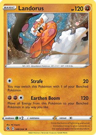 Landorus (148/264) (Cosmos Holo) [Sword & Shield: Fusion Strike] | Silver Goblin