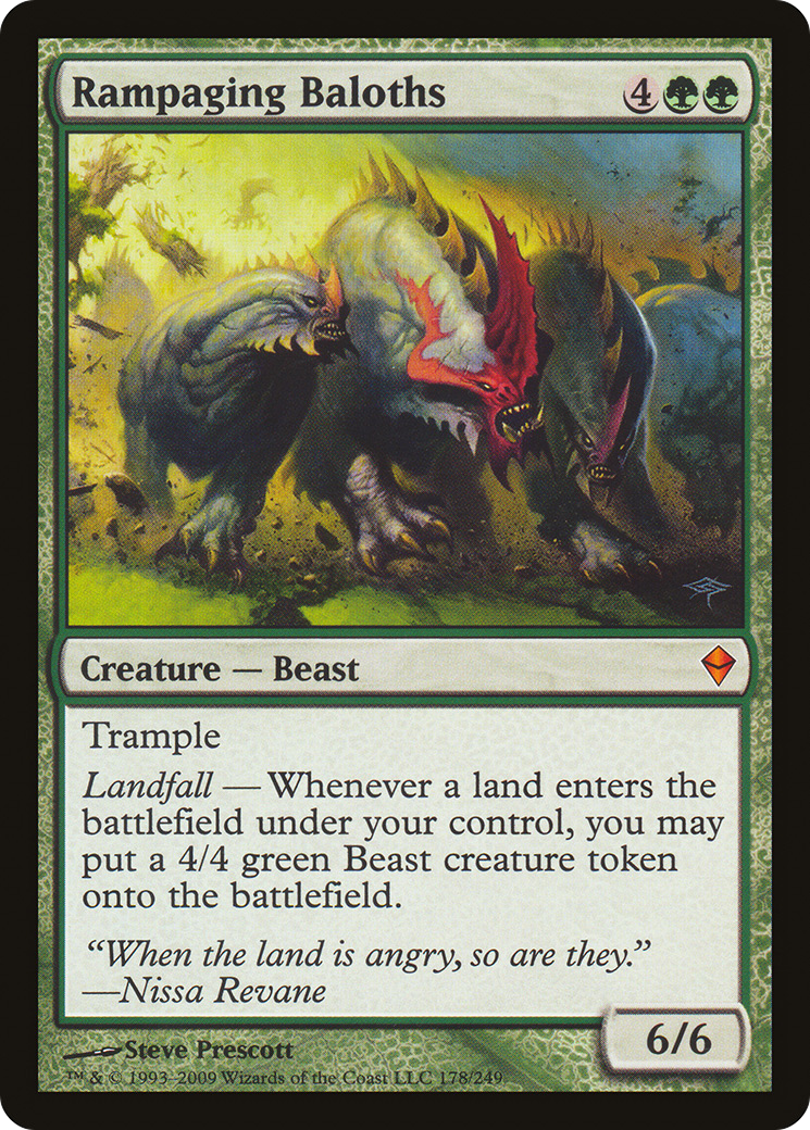 Rampaging Baloths [Zendikar] Foil