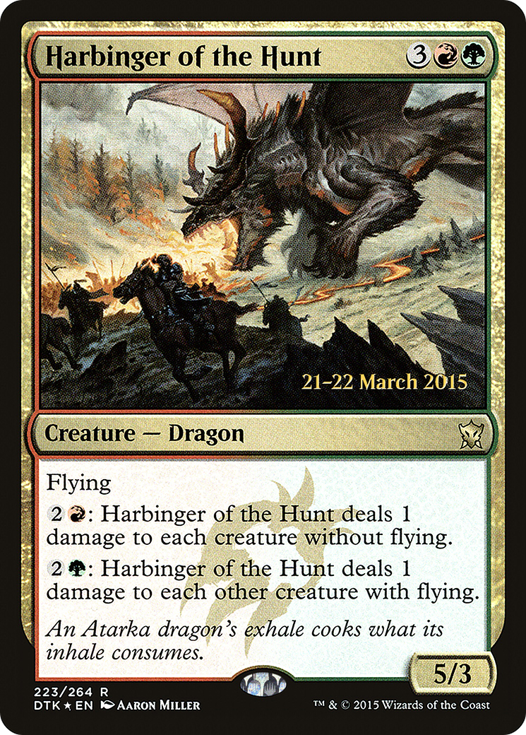 Harbinger of the Hunt (223) Foil - Dragons of Tarkir Promos