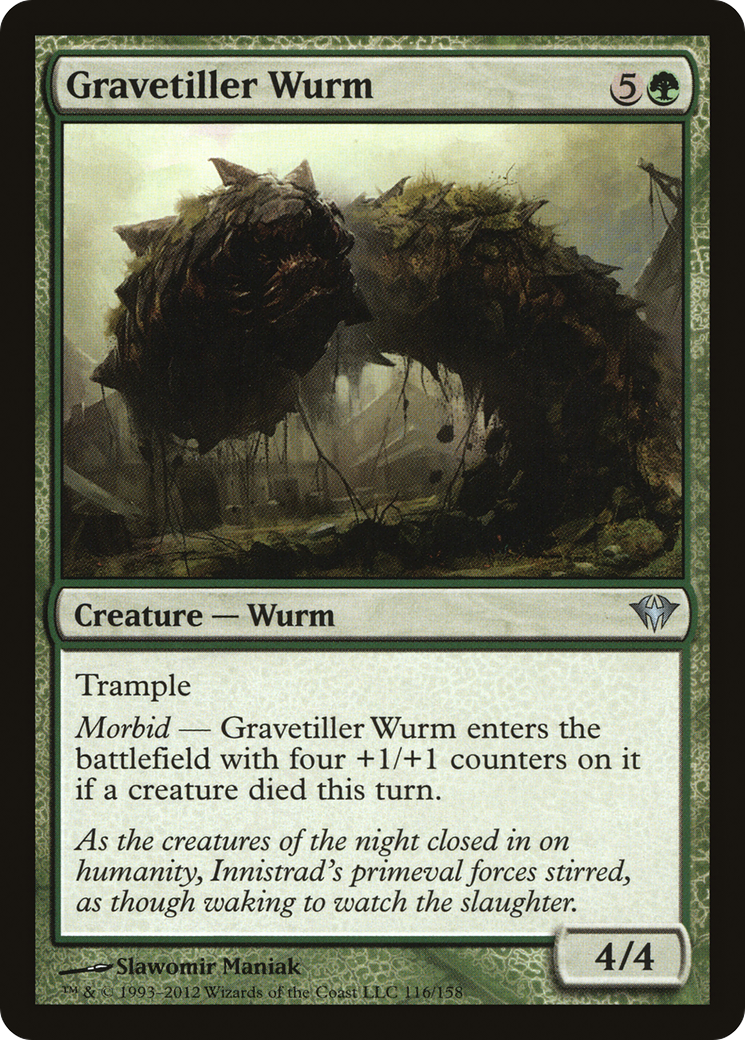 Gravetiller Wurm (116) Foil - Dark Ascension