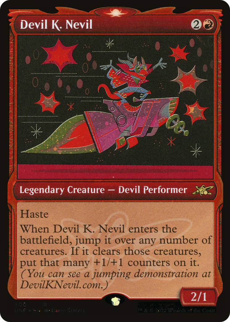 Devil K. Nevil (Showcase) (500) Foil - Unfinity
