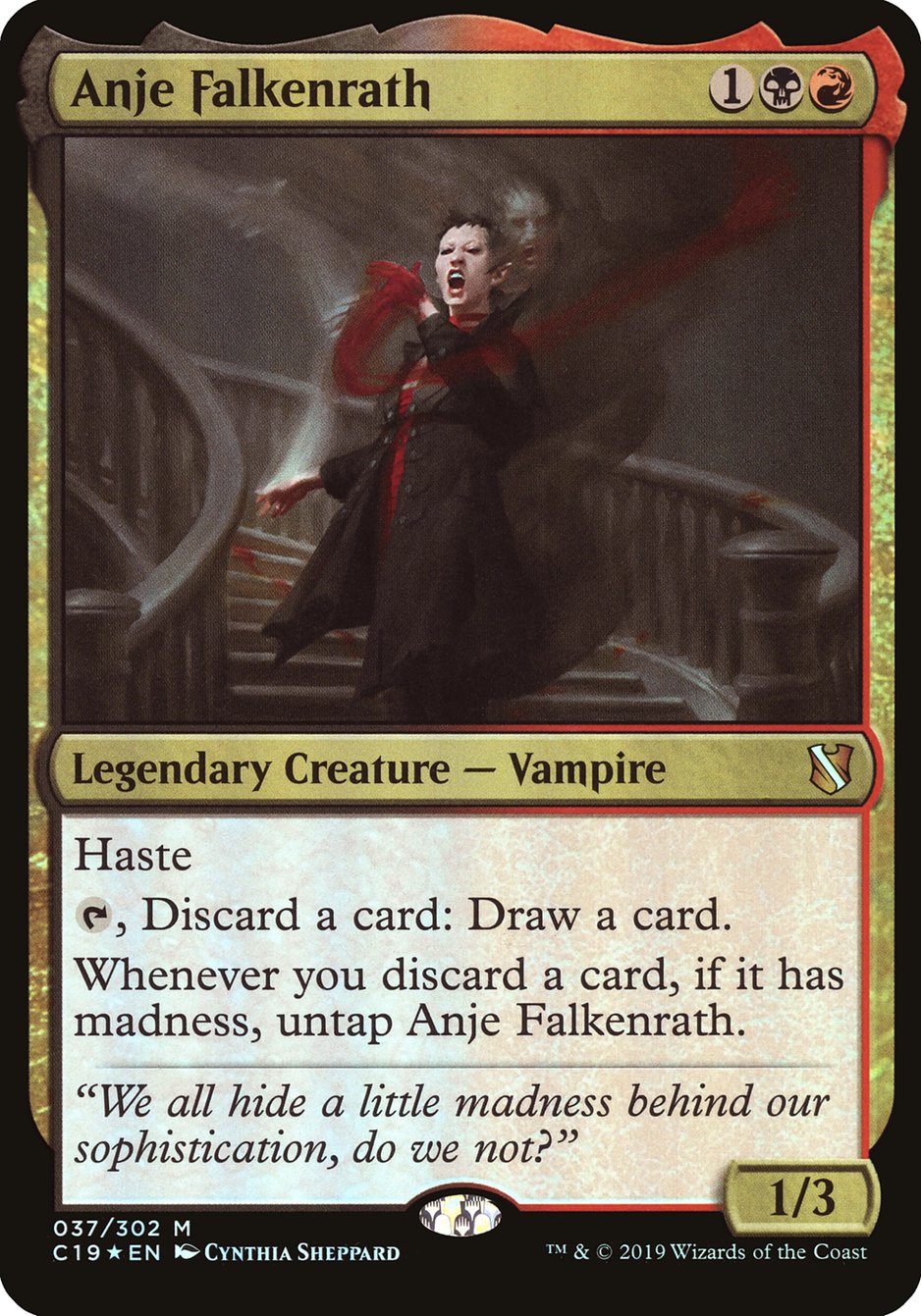 Anje Falkenrath (Oversized) [Commander 2019 Oversized] | Silver Goblin