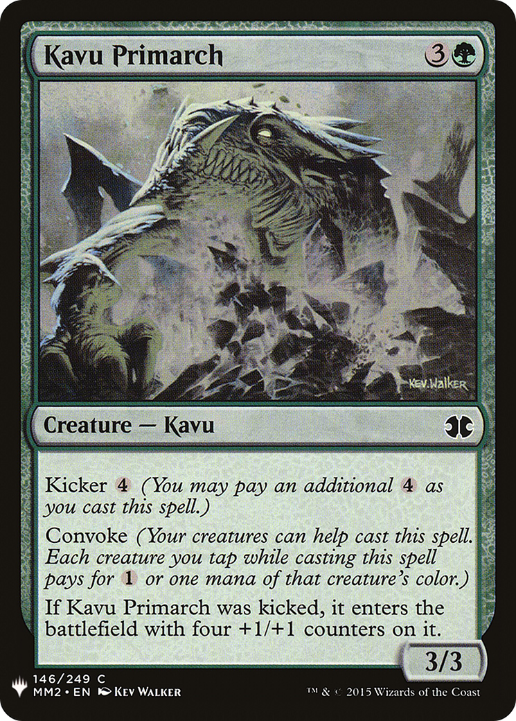 Kavu Primarch (MM2-146) - The List