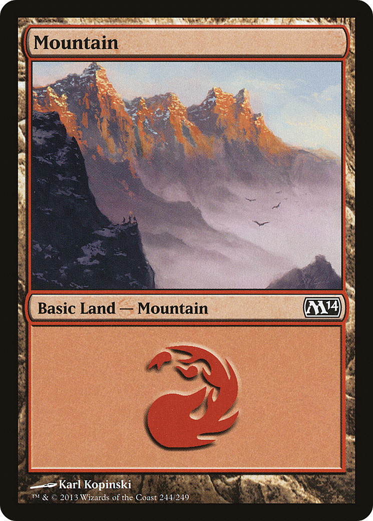 Mountain (244) Foil - Magic 2014