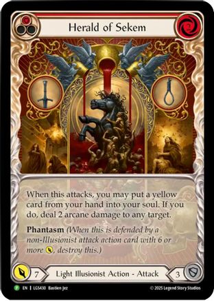 Herald of Sekem (Extended Art) (LGS430) Rainbow Foil - FaB Promos