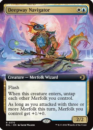 Deepway Navigator (Extended Art) (370) Foil - Lorwyn Eclipsed