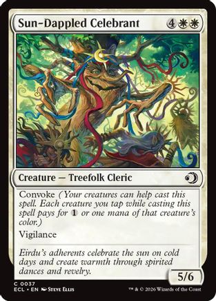 Sun-Dappled Celebrant (037) - Lorwyn Eclipsed