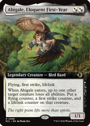 Abigale, Eloquent First-Year (Extended Art) (368) Foil - Lorwyn Eclipsed
