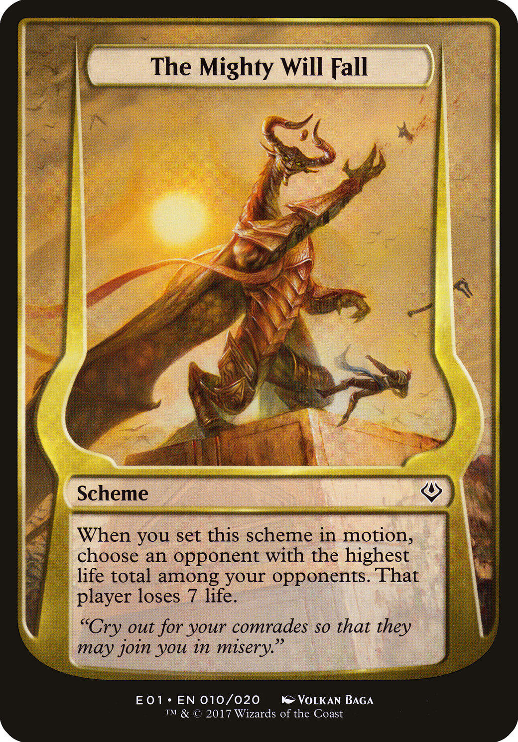 The Mighty Will Fall (10★) - Archenemy: Nicol Bolas Schemes