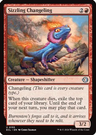 Sizzling Changeling (155) - Lorwyn Eclipsed