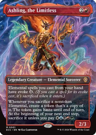 Ashling, the Limitless (Borderless) (001) Foil - Commander: Lorwyn Eclipsed