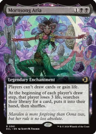 Mornsong Aria (Extended Art) (361) Foil - Lorwyn Eclipsed