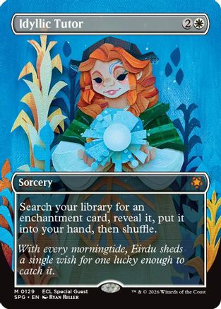 Idyllic Tutor (Borderless) (129) Foil - Special Guests