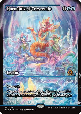 Harmonized Crescendo (Showcase) (384) Foil - Lorwyn Eclipsed