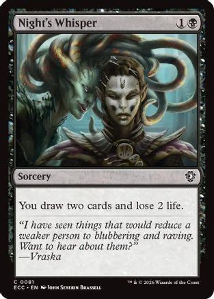 Night's Whisper (081) - Commander: Lorwyn Eclipsed