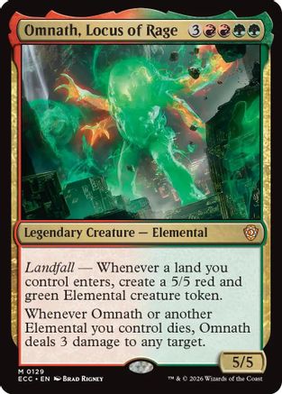 Omnath, Locus of Rage (129) - Commander: Lorwyn Eclipsed