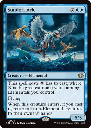 Sunderflock (074) Foil - Lorwyn Eclipsed
