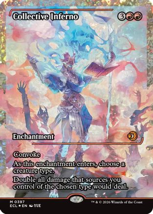 Collective Inferno (Showcase) (Fracture Foil) (397) Foil - Lorwyn Eclipsed