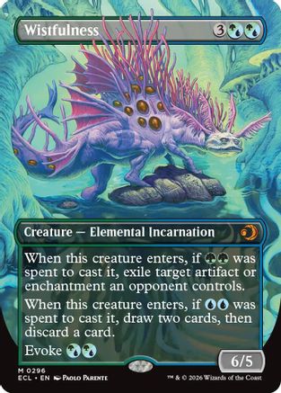 Wistfulness (Borderless) (296) Foil - Lorwyn Eclipsed