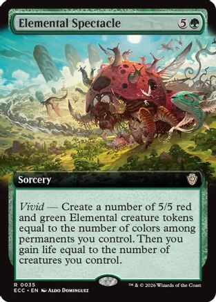 Elemental Spectacle (Extended Art) (035) Foil - Commander: Lorwyn Eclipsed